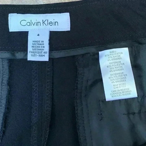 Calvin Klein Pants size  4 waist about 15.5” - Picture 4 of 5